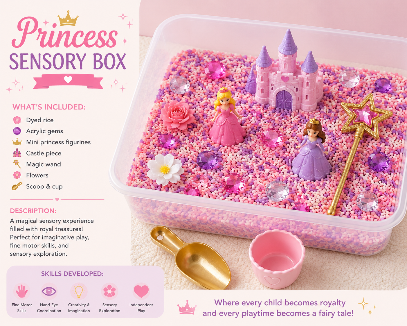Princess Sensory Bin πβ¨